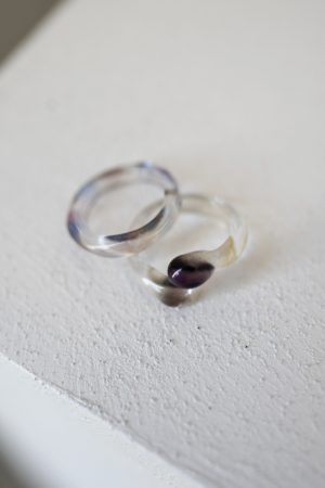 TONE glass ring / F  : 2 rings