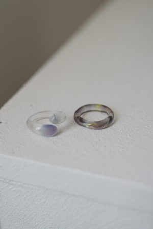 TONE glass ring / G  : 2 rings